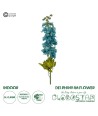 GloboStar® Artificial Garden BLUE DELPHINIUM FLOWER BRANCH 21394 Τεχνητό Διακοσμητικό Κλαδί Δελφίνιο Y48cm